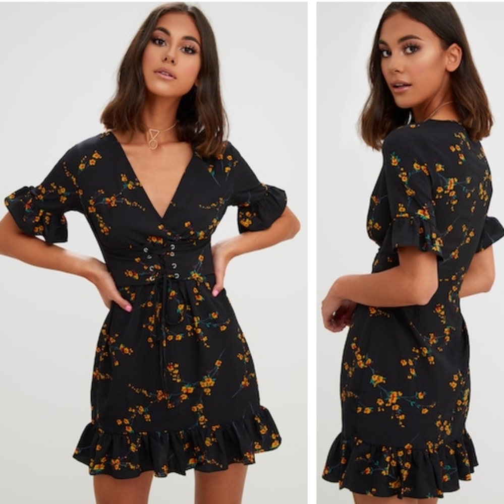 ASOS Corset Lace Up Dress